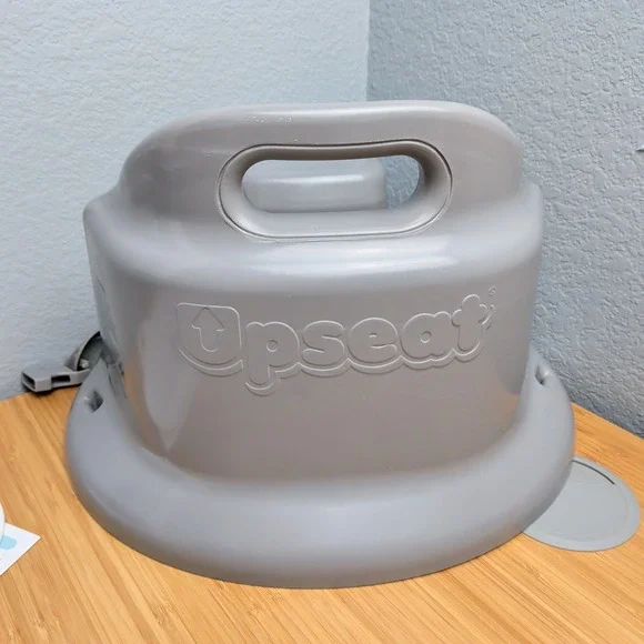 Upseat Baby Floor Seat Booster Chair for Sitting up with Removable Tray Gray - Picture 6 of 7